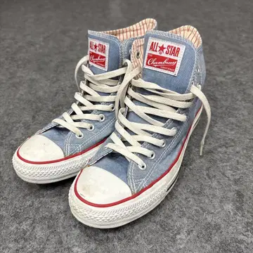 ALL STAR 블루 하이컷 스니커즈