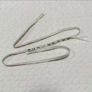 후리후 비쥬와 깃털의 허리띠 삼분끈 실버 후리후