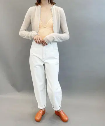 시어 모헤어 MIX 숏 가디건