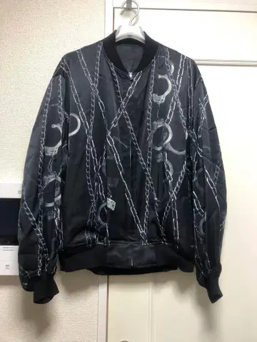 LAD MUSICIAN 체인 커프 올 패턴 스카잔 블루종 수갑