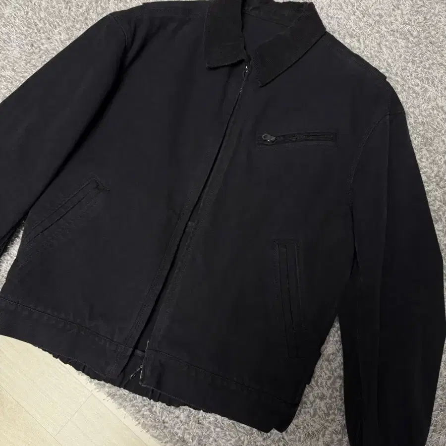 COOR | 쿠어 Coors Waxed Cotton Washed Deck Bomber in Dark Grassy