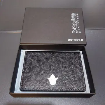 STRICT-G 철혈의 오펀스 블랙 가죽 패스 케이스