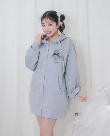 허니시나몬 Angelheart 지퍼 후드티