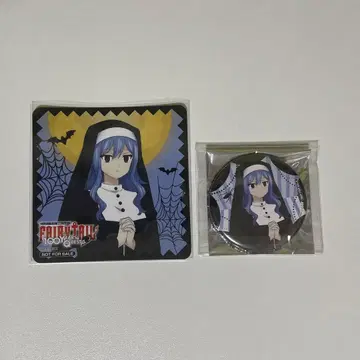 페어리 테일 FAIRYTAIL 쥬비아 카페 캔뱃지 코스터