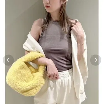 [emmi atelier] 2way 벨로아 탱크탑 gray