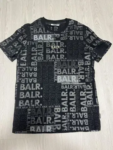 BALR. 로고 프린트 T셔츠 L 사이즈 블랙
