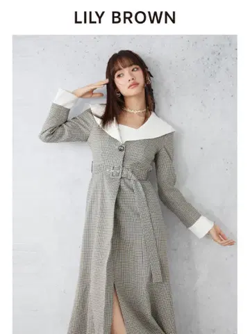 빅 칼라 원피스 (CHECK)