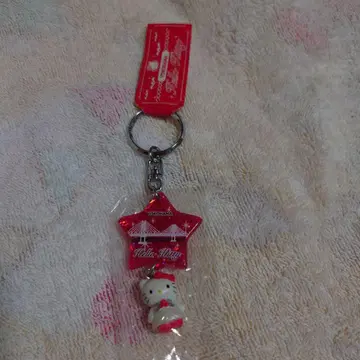 헬로키티 요코하마 빨간색 신발 스타 키링