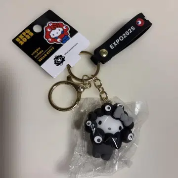 만박 산리오 키리 키링 입체 마스코트 블랙 미야쿠미야쿠 키티