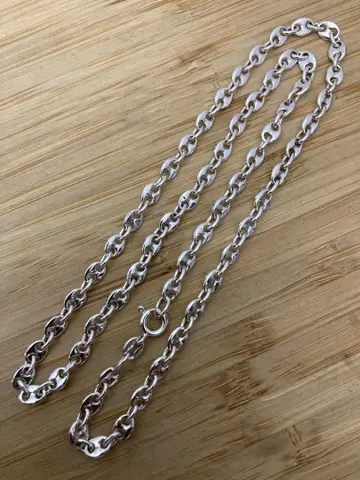 silver 925 italy 돼지코 닻 체인 목걸이 이탈리아