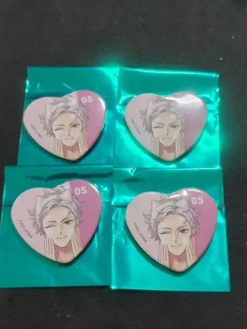 브라콘 스이파라 츠바키 하트 캔뱃지 4개
