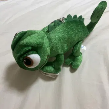 디즈니 라푼젤 파스칼 어깨 승차 봉제 인형 키링