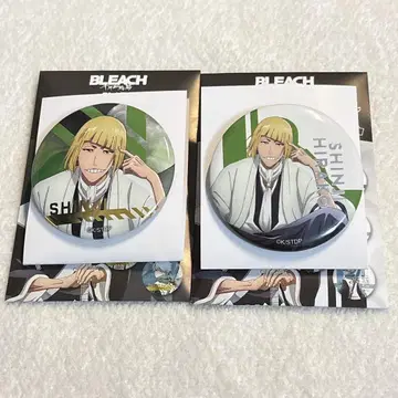 히라코 신지 금박 캔뱃지 2종 세트 블리치 플라자 BLEACH 로프트