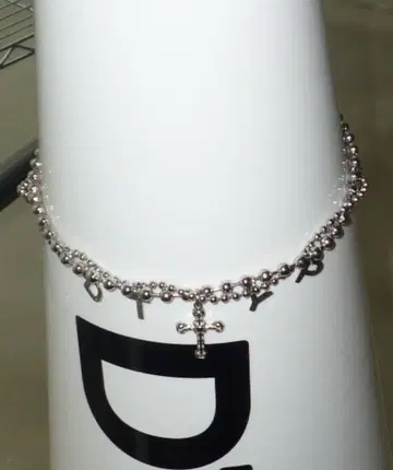 DTYYPE 알파벳 십자가 파츠 볼 체인 목걸이