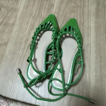 AMERI 그린 스트랩 샌들