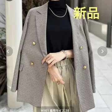 노리즈 건클럽 체크 테일러드 자켓