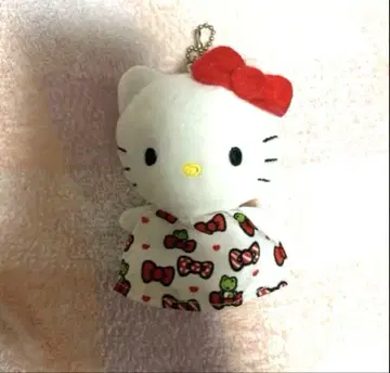 헬로키티 테루테루보즈 봉제 인형 키링 [레어]