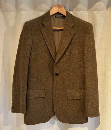 킹스우드 트위드 자켓 브라운 M