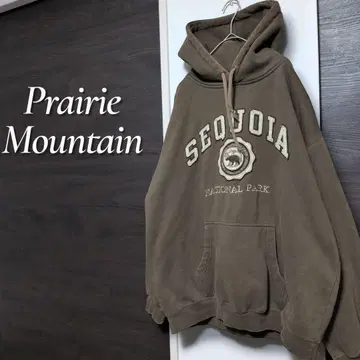 파키스탄 제조 PRAIRIE MOUNTAIN 자수 빈티지 후드티 속기모