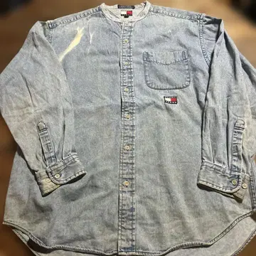 타미힐피거 Tommy Jeans 긴팔 데님 셔츠 블루 M 사이즈