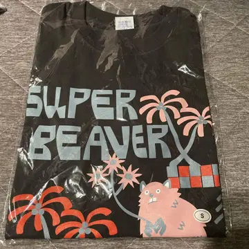 SUPER BEAVER T셔츠 S 흑먹색