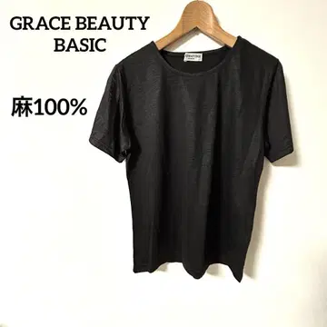 GRACE BEAUTY BASIC 블랙 반팔 T셔츠