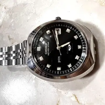 새상품급 작동 70년대 골동품 레어 빈티지 시계 블랙 DX custom7