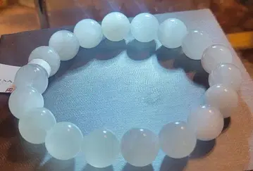 !캣츠아이 효과! 행운의 부적 AAAAA 화이트 사게나이트 쿼츠