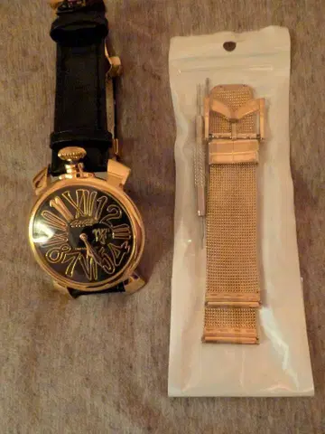 네이마르 Jr. 한정판 손목시계 골드/블랙