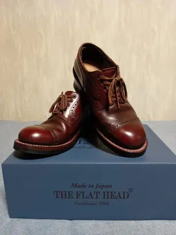 THE FLAT HEAD 버건디 단화 25