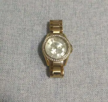 FOSSIL 골드 아날로그 손목시계