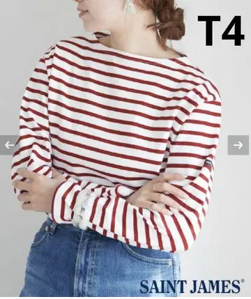 컨디션 최상 웨쌍 화이트 x 레드 T4 세인트 제임스