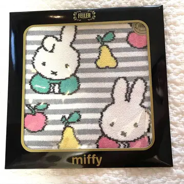 새상품 미개봉 miffy 미피 페이러 손수건 후르츠보더