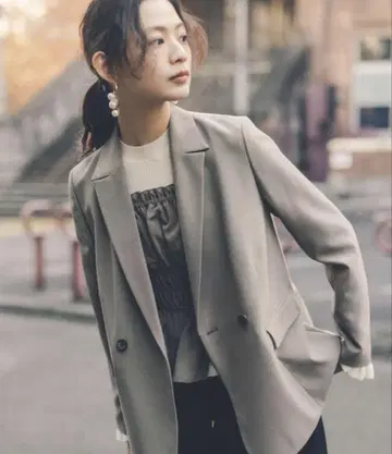 자켓 테일러드 자켓 라이트 더블 자켓 여성용