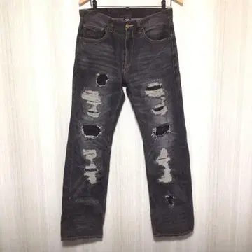 ANDSUNS 데미지 가공 데님 청바지 M