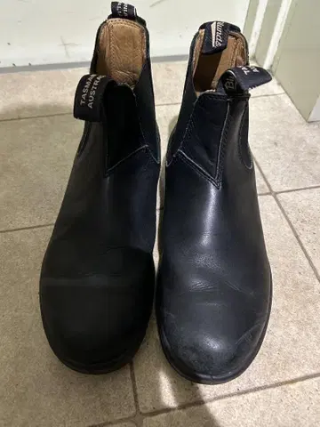 Blundstone 블랙 사이드 고어 부츠