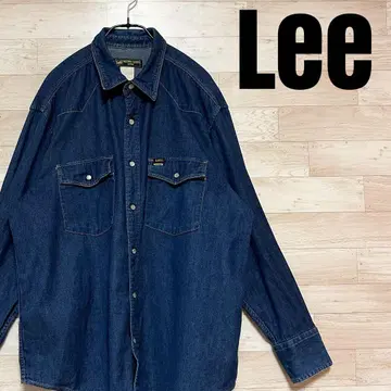 LEE 리 데님 웨스턴 셔츠 M 일본제 0450 인디고
