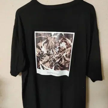 Shaman King 그래픽 T셔츠 4L 사이즈 블랙 남성용
