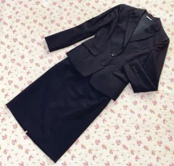 퍼슨즈 스커트 수트 7 W64 블랙 취업활동 2버튼 봄/가을 DMW