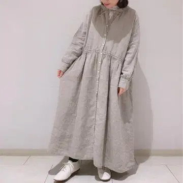 사만사 모스모스 SM2 리투아니아 린넨 앞뒤 착용 원피스