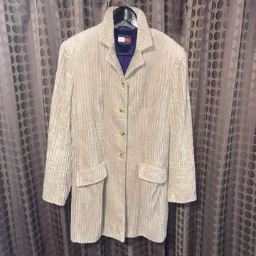 복고풍 느낌 가득 TOMMY HILFIGER Lady's 골덴 코트
