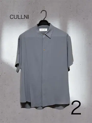 쿠르니 cullni 비대칭 라펠 셔츠 사이즈 2 새상품급