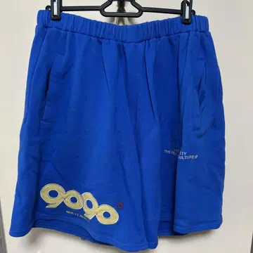 파란색 9090 하프 팬츠