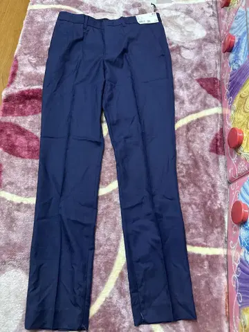 네이비 슬림핏 슬랙스 허리 67cm 유니클로 플러스 j