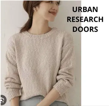 URBAN RESEARCH DOORS 슬라브 니트 풀오버
