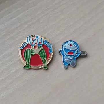 강철 지그 도라에몽 핀 배지 쇼와 레트로