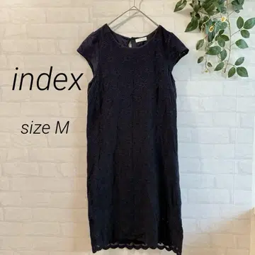 [ index ] 레이스 프렌치 슬리브 원피스 (M) 다크 네이비
