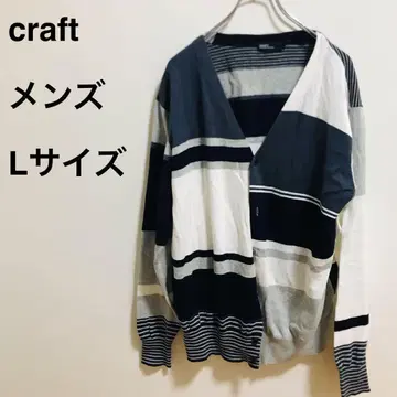 craft 가디건 남성용 V넥 화이트 네이비 그레이 L