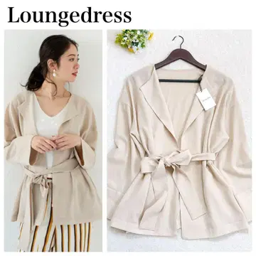 [새상품] Loungedress 릴랙스 숏 자켓 시어 벨트 F