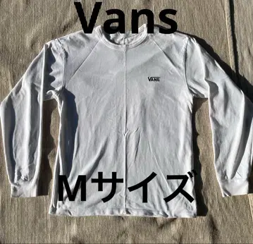 VANS 화이트 롱 슬리브 T셔츠 M 사이즈